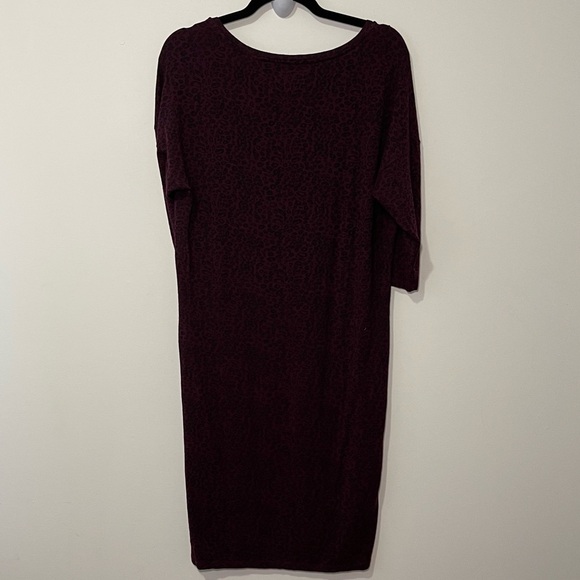 Scotch and soda Women’s Purple Leopard print 3/4 sleeves cotton dress in size 2 - Picture 7 of 7